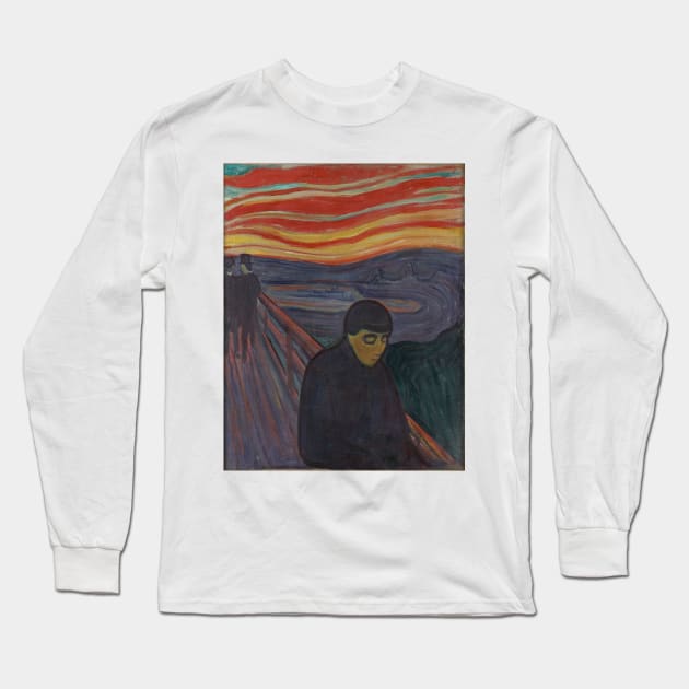 Despair by Edvard Munch Long Sleeve T-Shirt by POD Artists